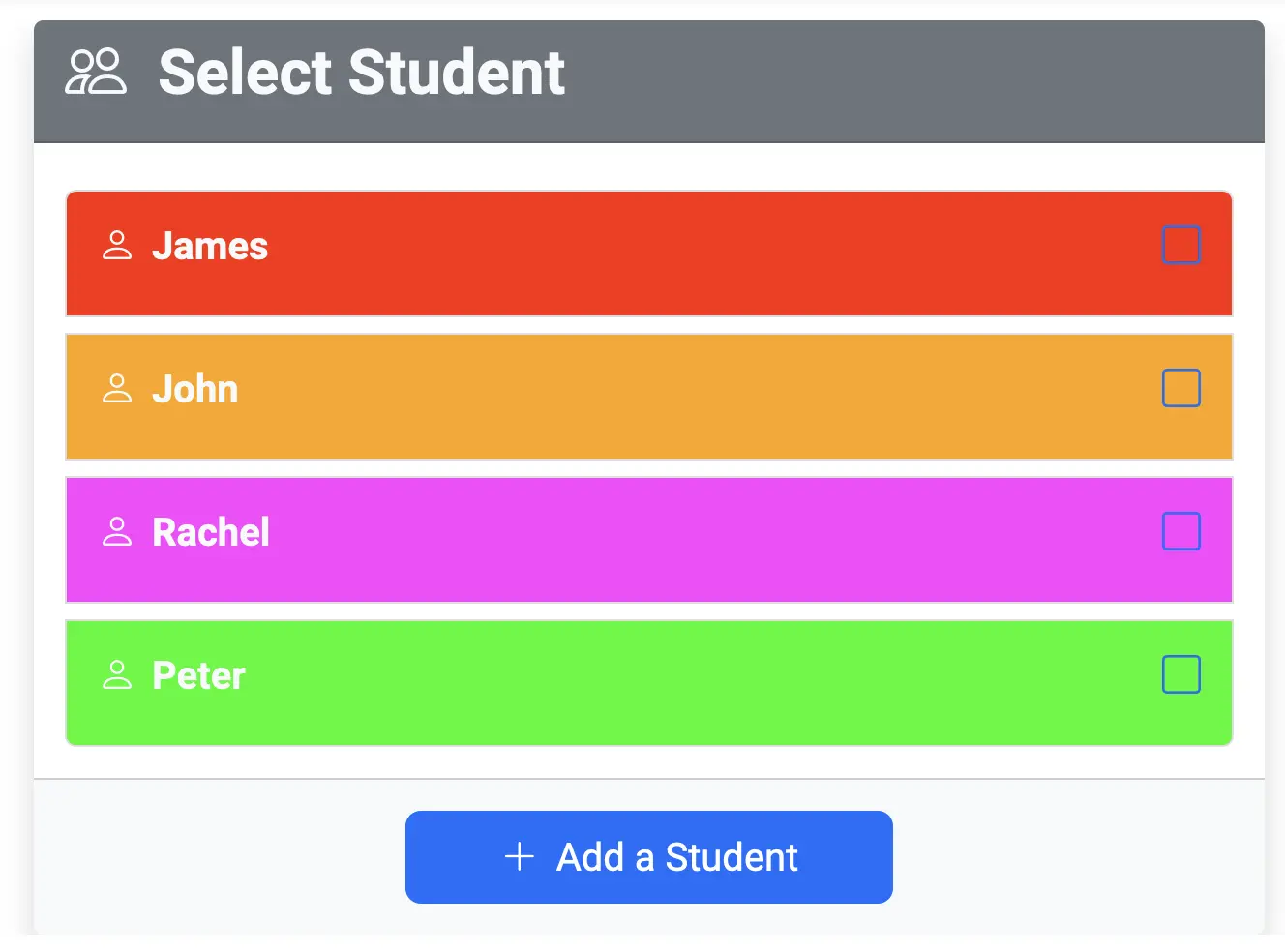 Select Student